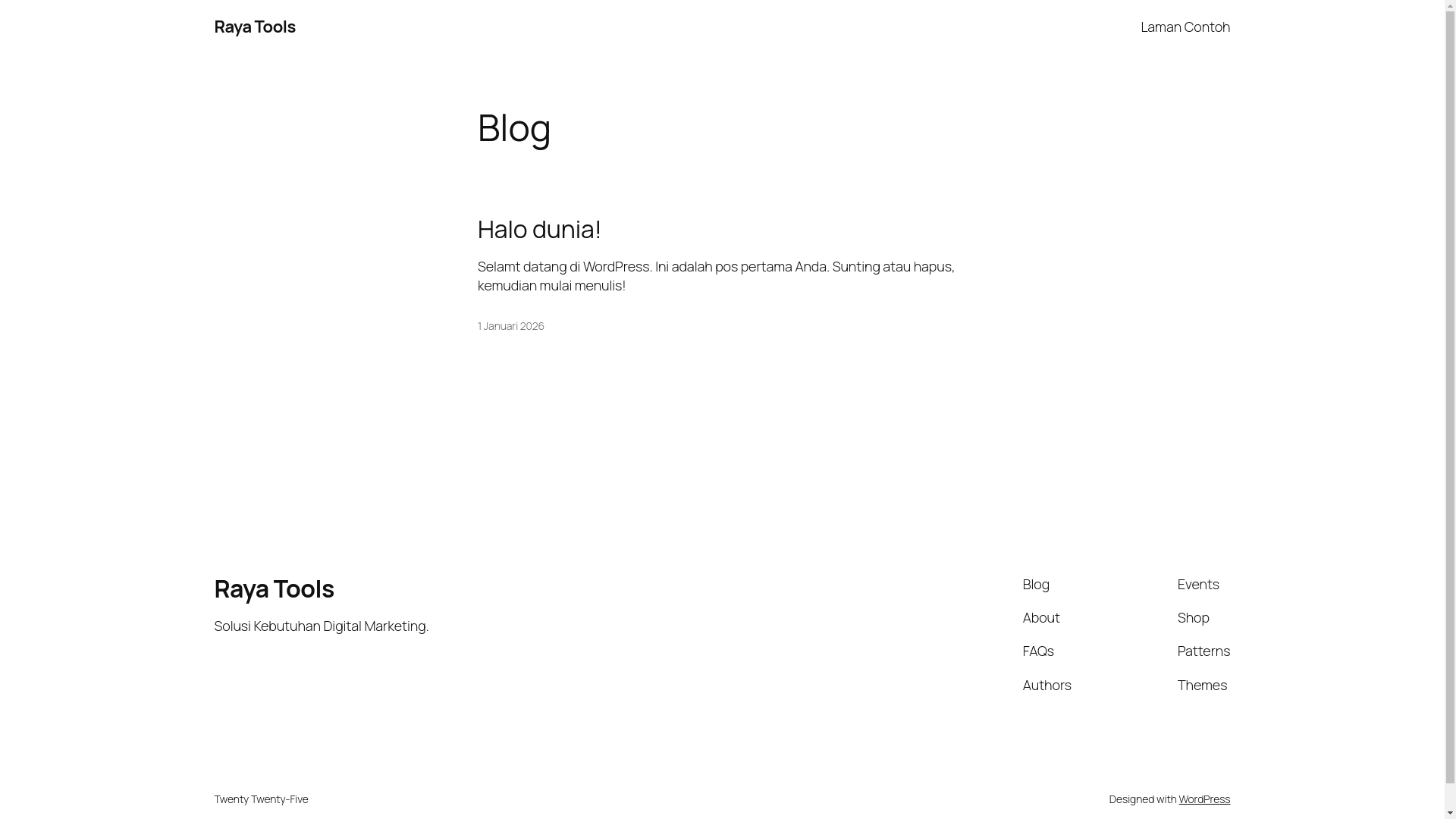 website screenshot of https://raya.tools/