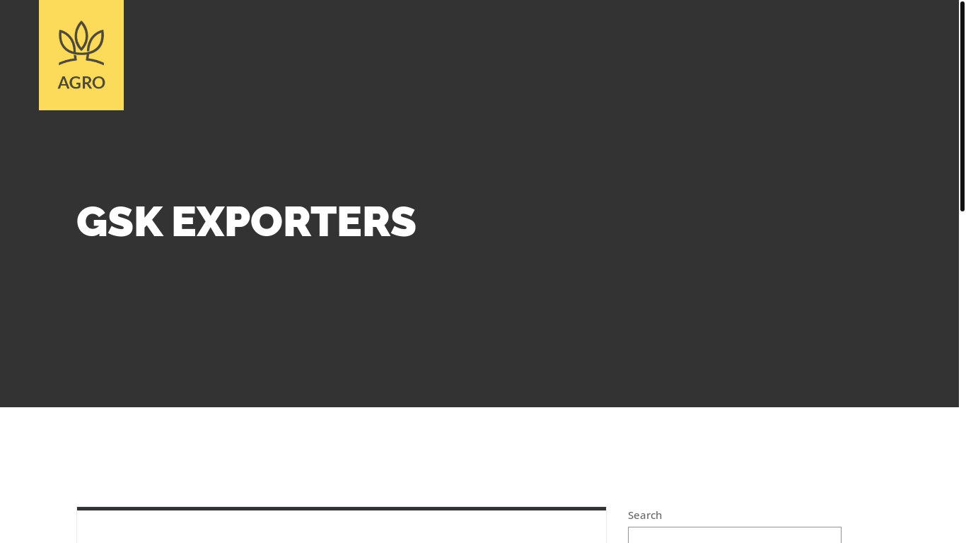 website screenshot of https://gskexporters.com/
