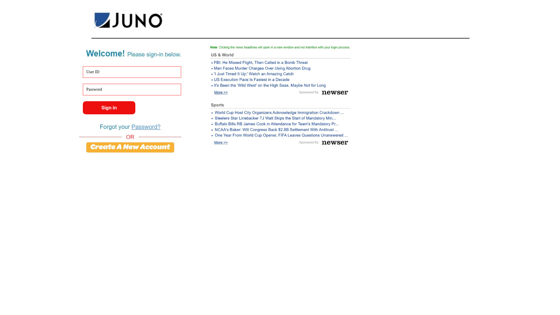 website screenshot of https://juno-email-update-hdf.framer.website