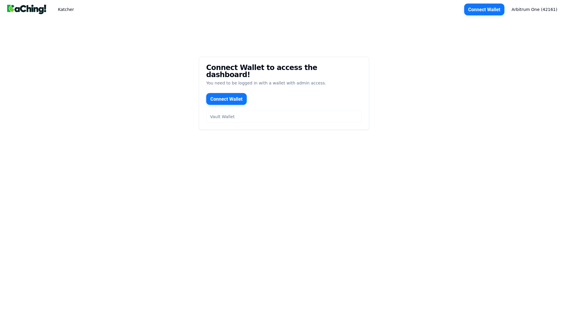 website screenshot of https://backoffice-kaching.pages.dev/