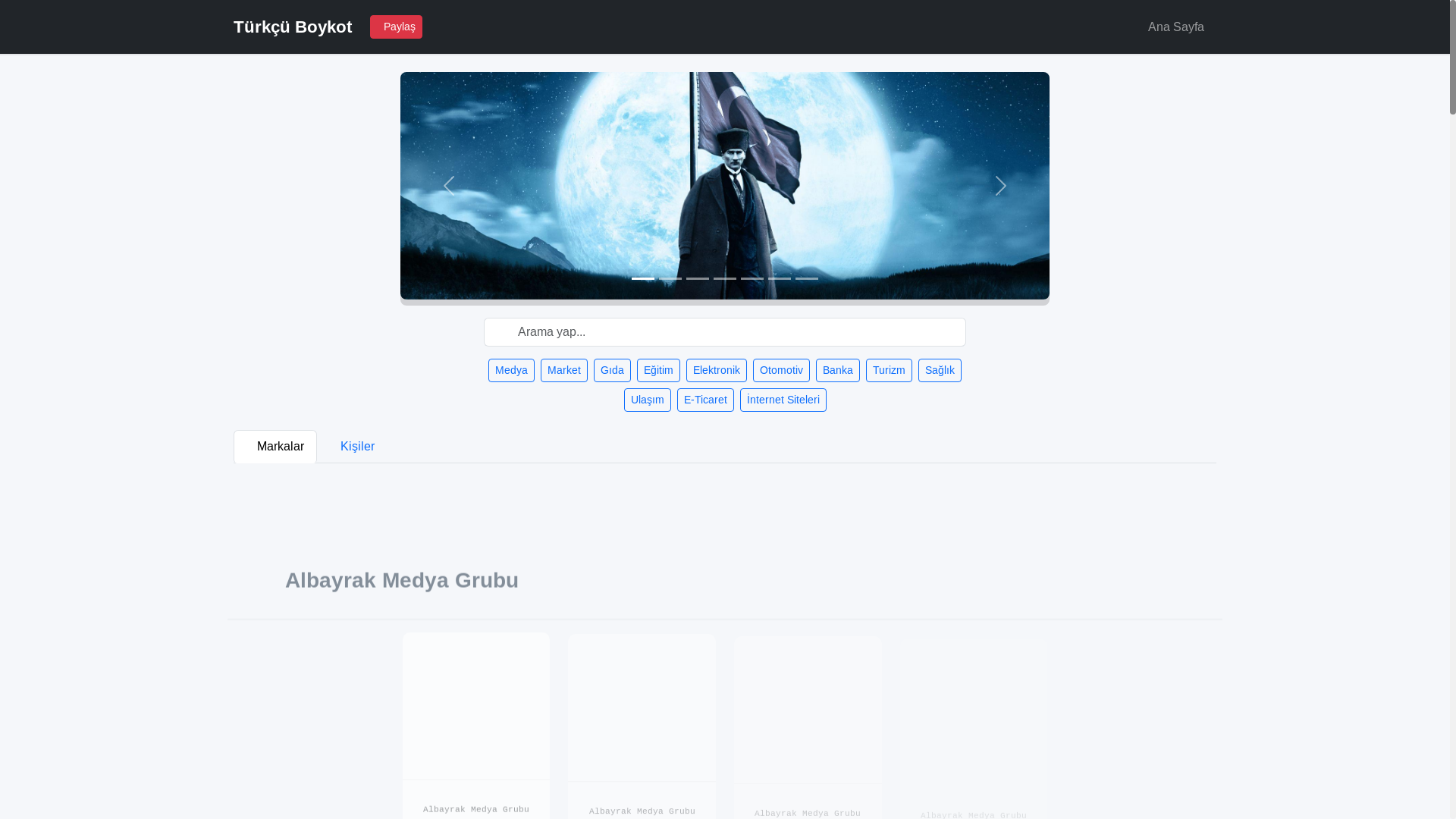 website screenshot of https://ataturkilke.pages.dev/