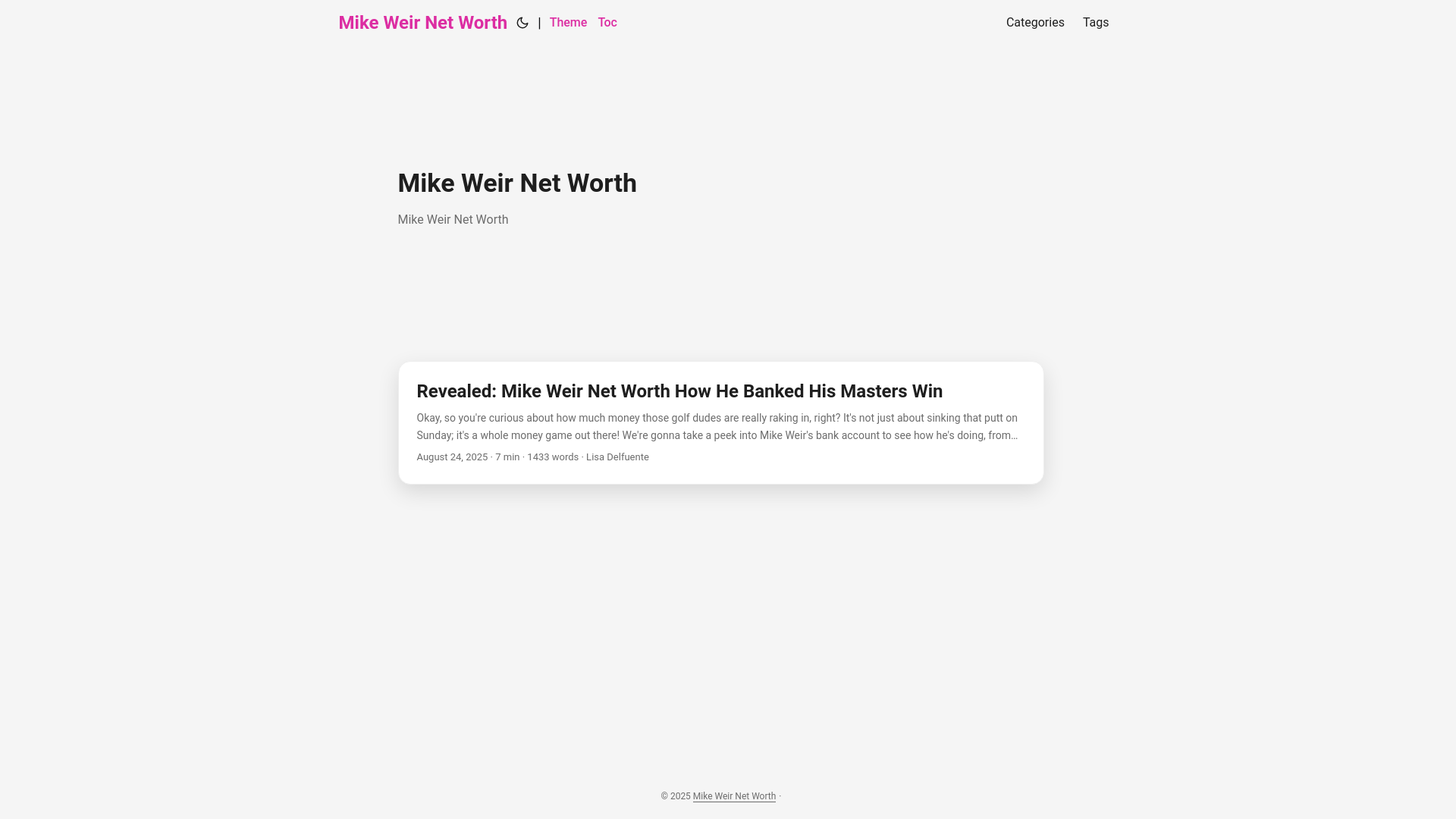 website screenshot of https://mike-weir-net-worth.pages.dev/