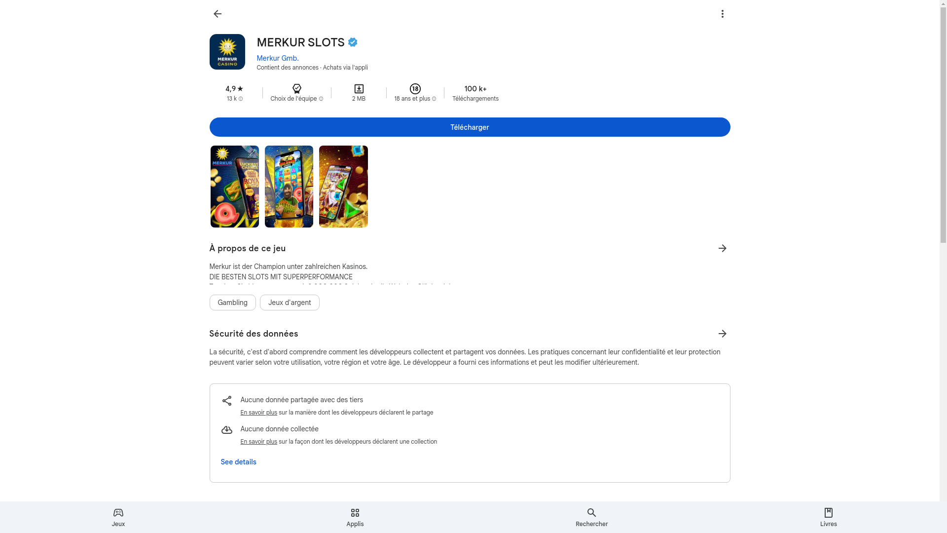 website screenshot of https://merkur-slotts.com/