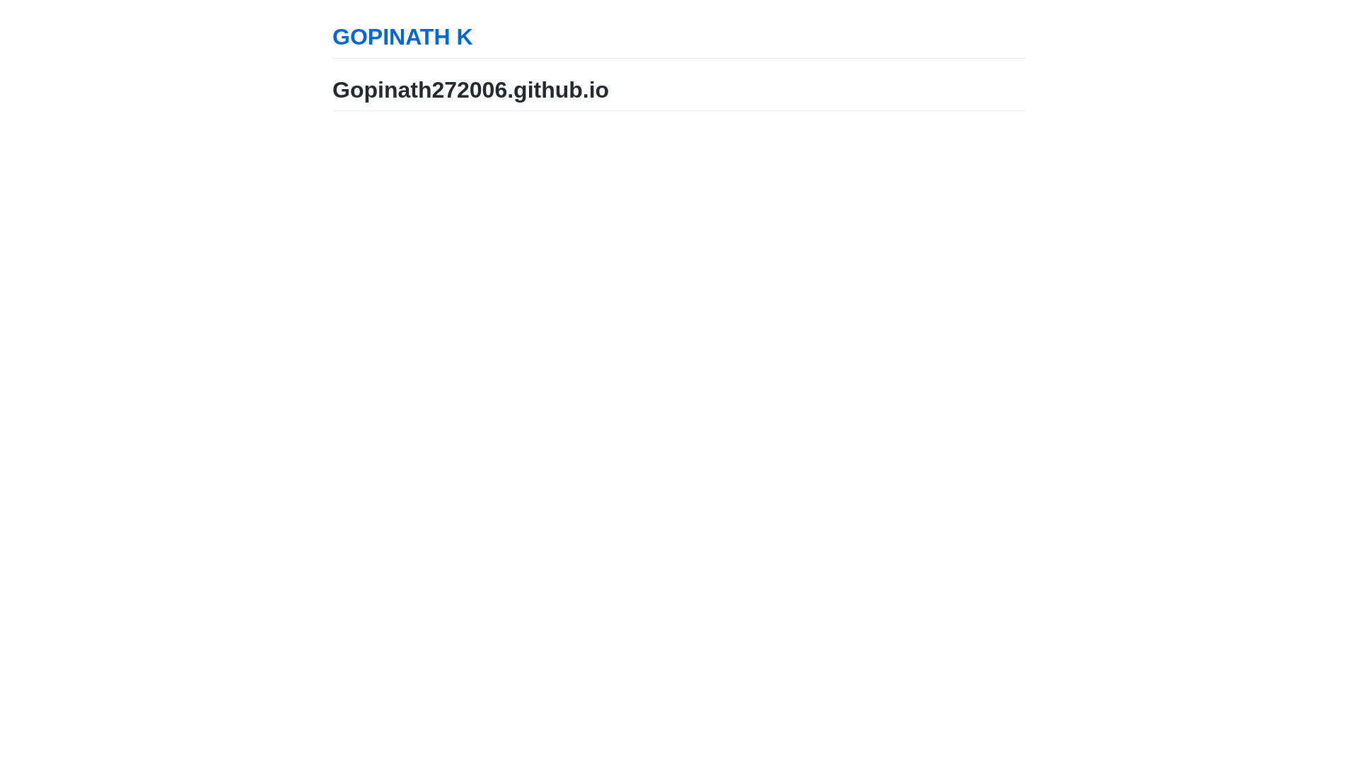 website screenshot of https://gopinathkanniyappan.me/