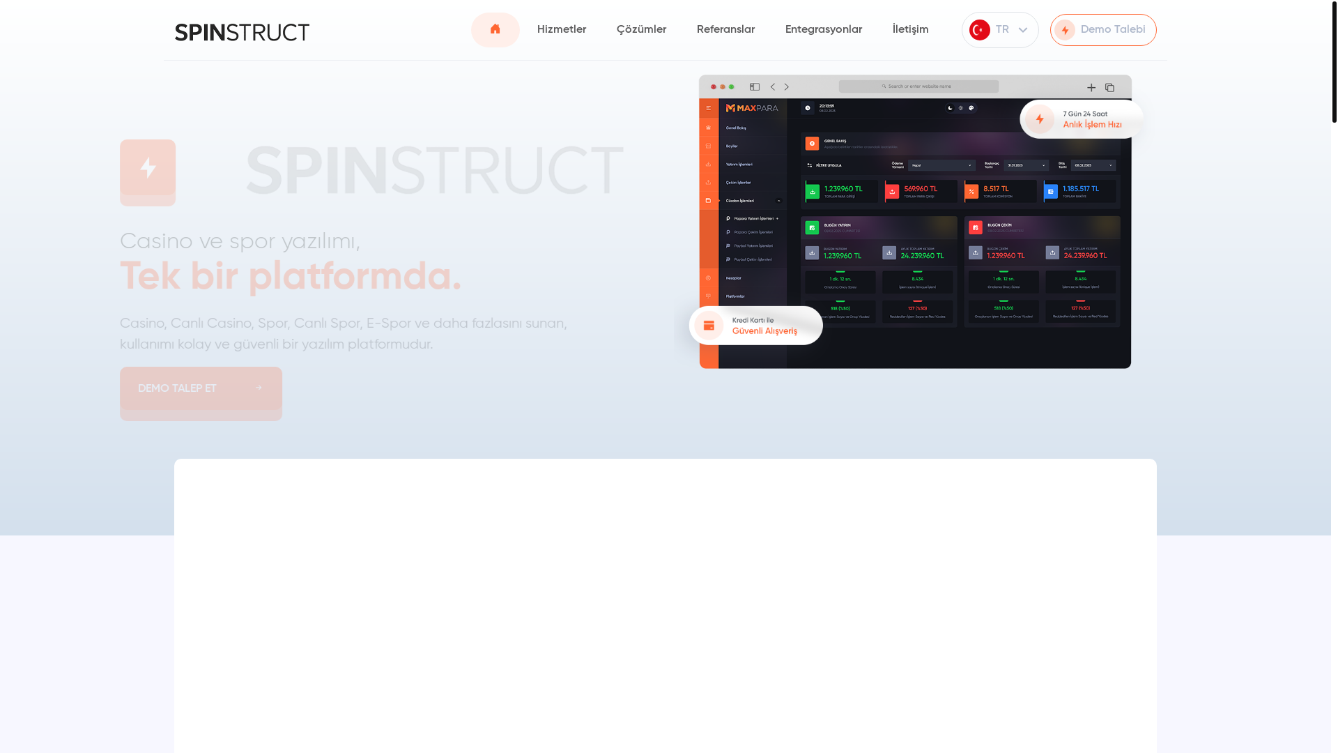 website screenshot of https://spinstruct.com/