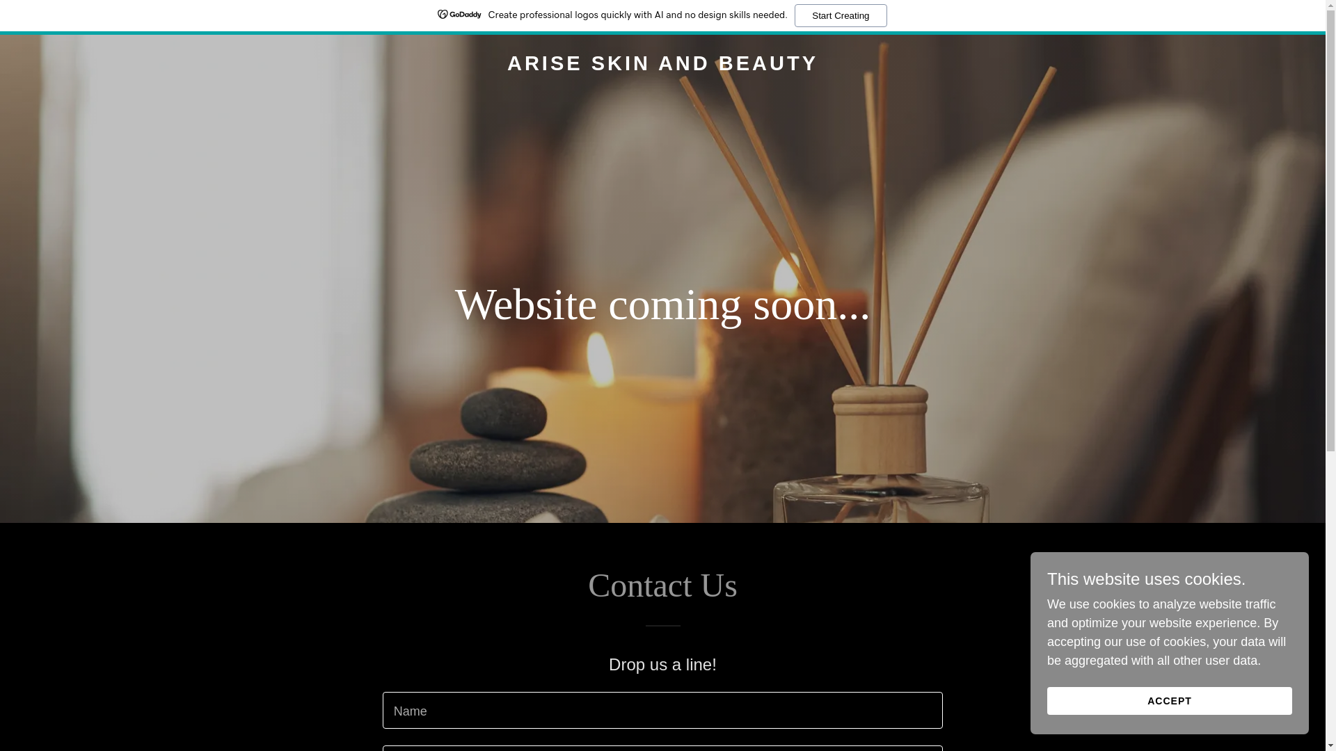 website screenshot of https://ariseskinandbeauty.co.nz/