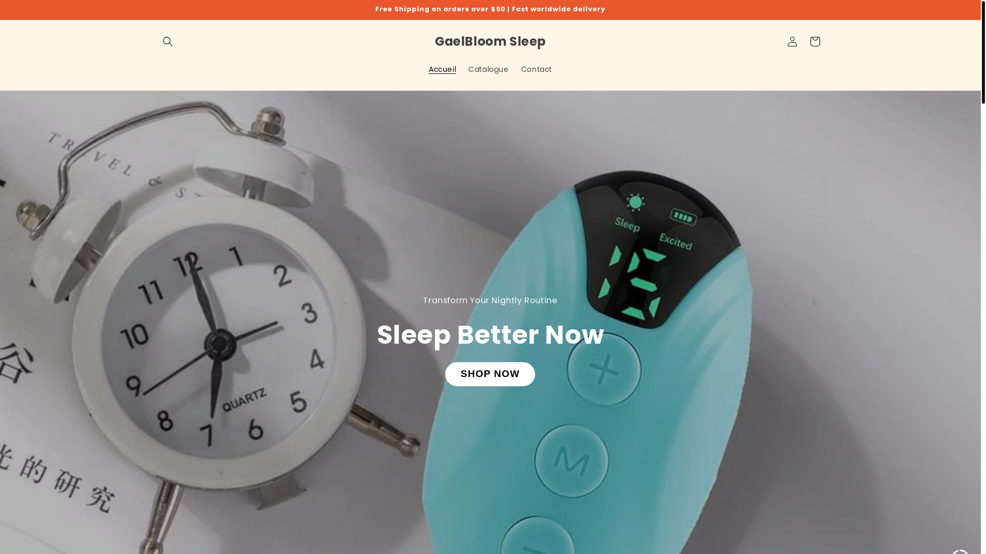 website screenshot of https://gaelbloomsleep.com/
