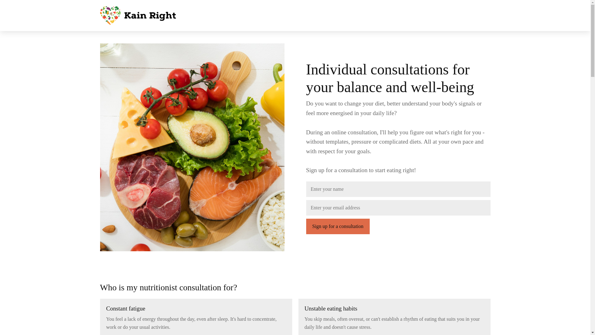 website screenshot of https://kainrighthub.com/