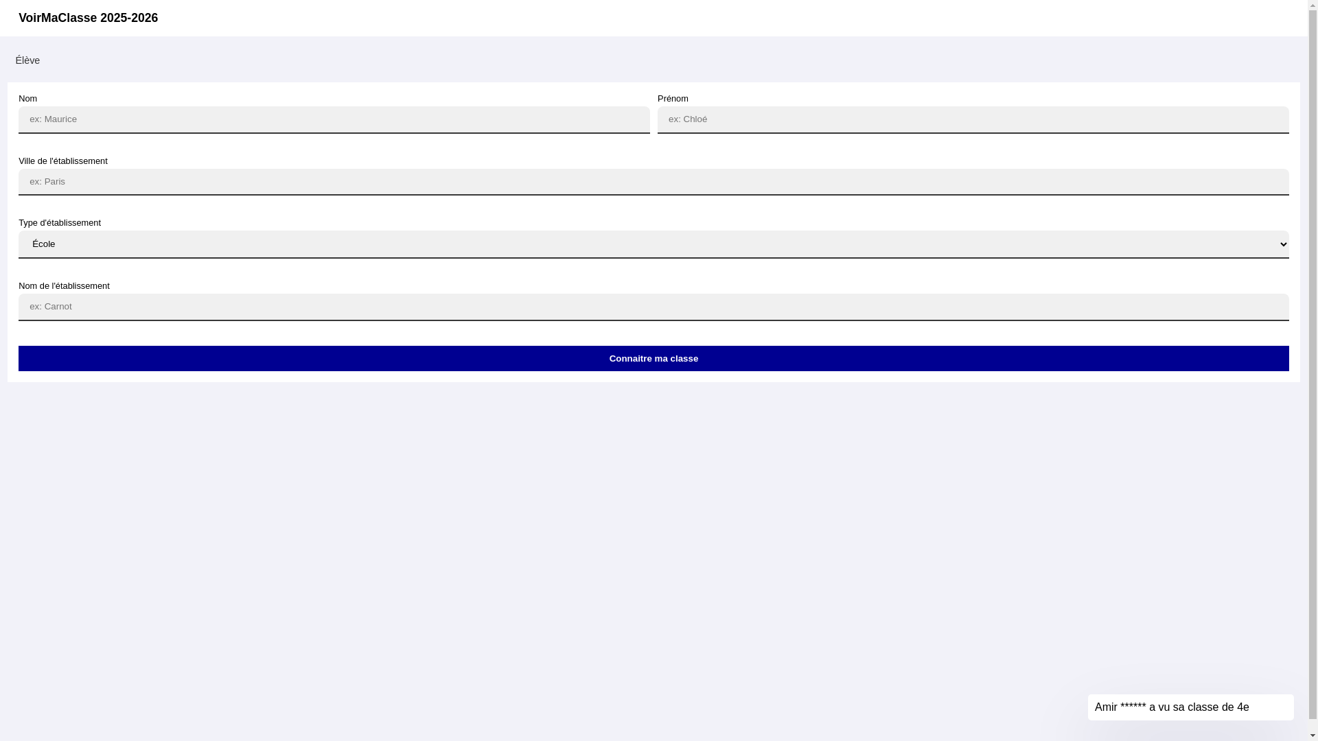 website screenshot of https://maclasse.online/