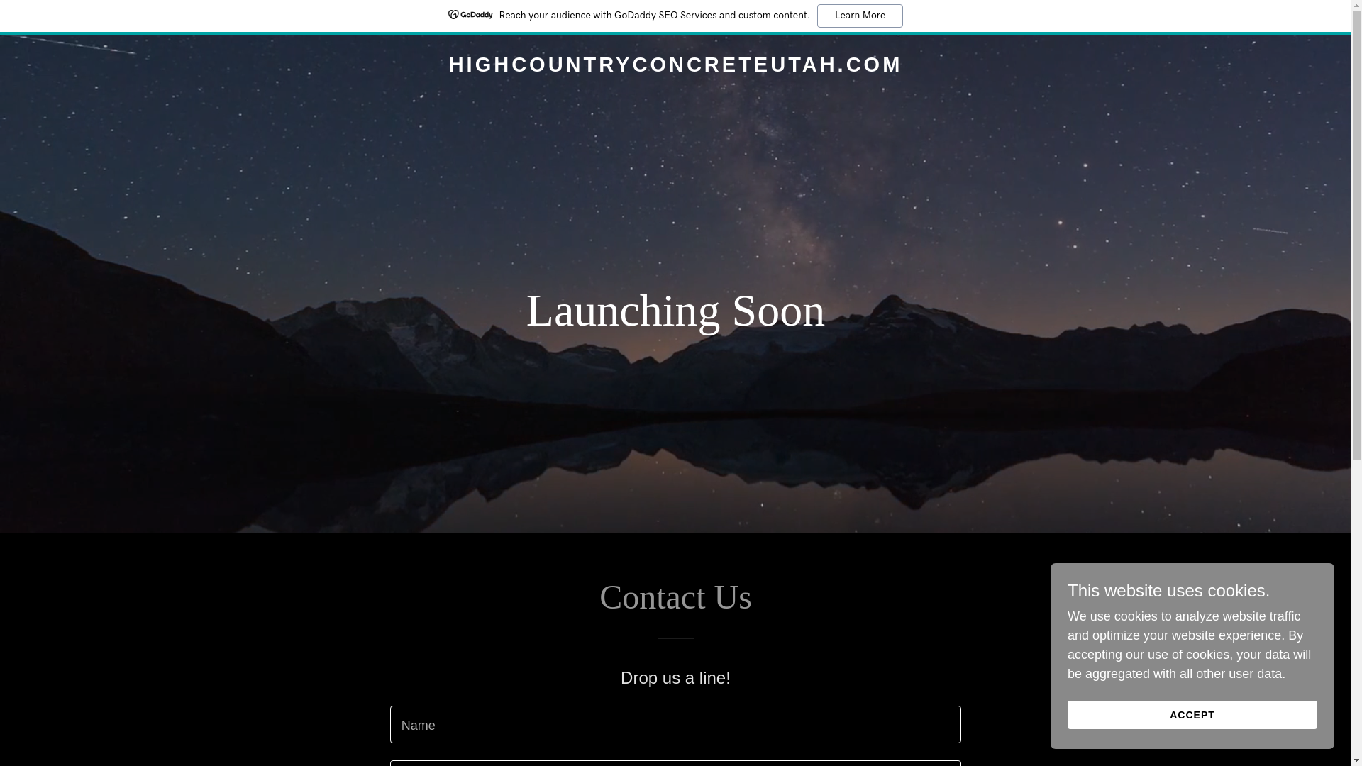 website screenshot of https://highcountryconcreteutah.com/