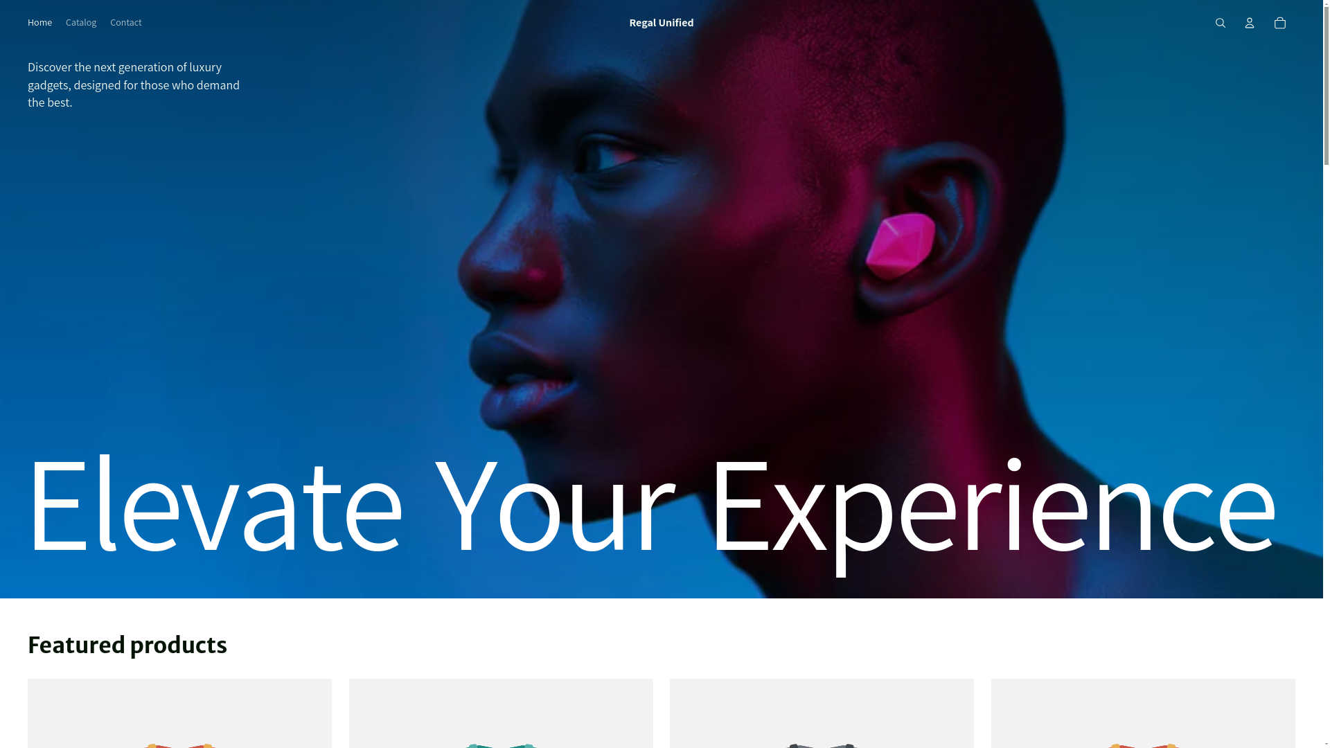 website screenshot of https://regalunified.com/