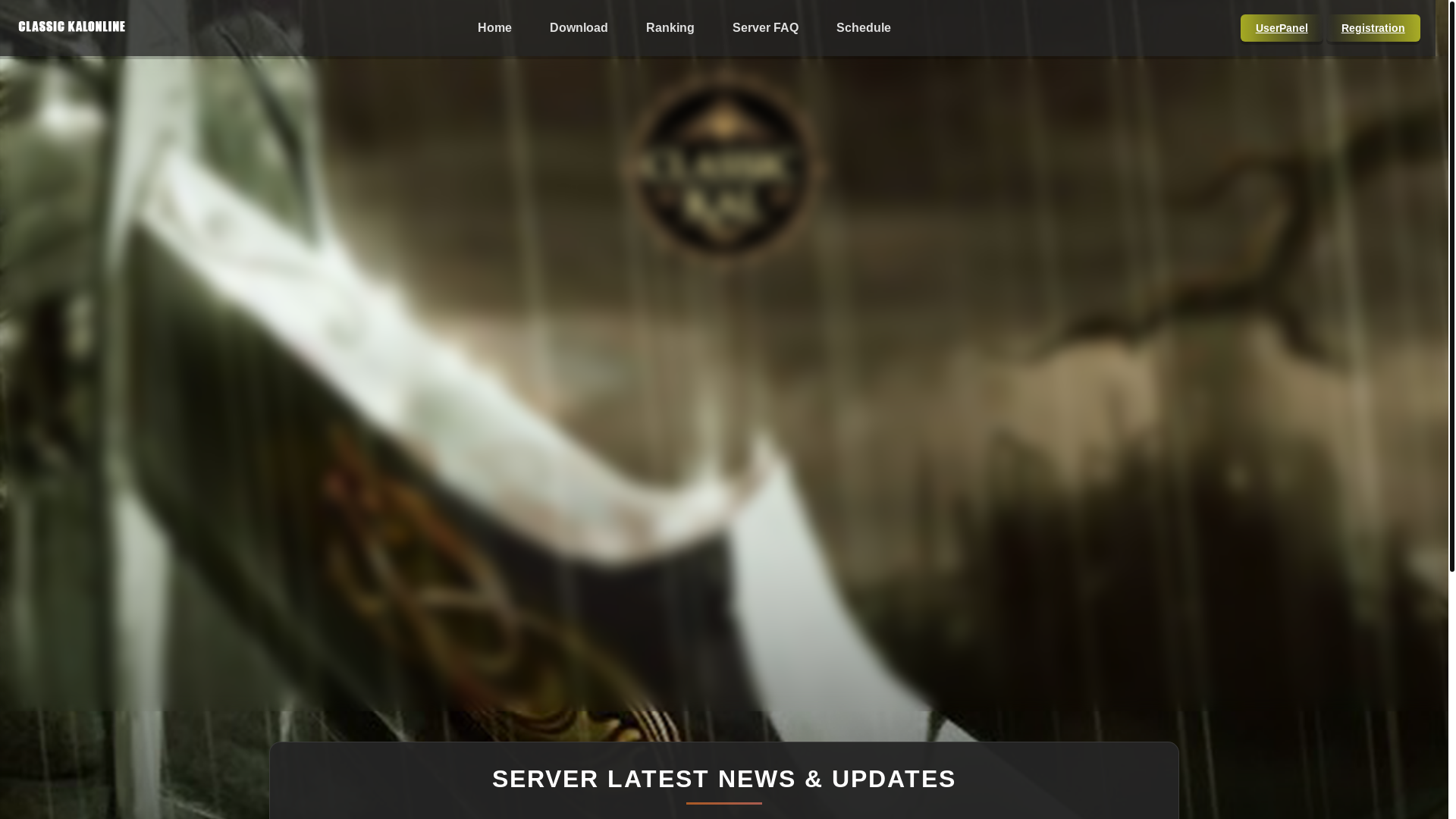 website screenshot of https://classic-kal.live/