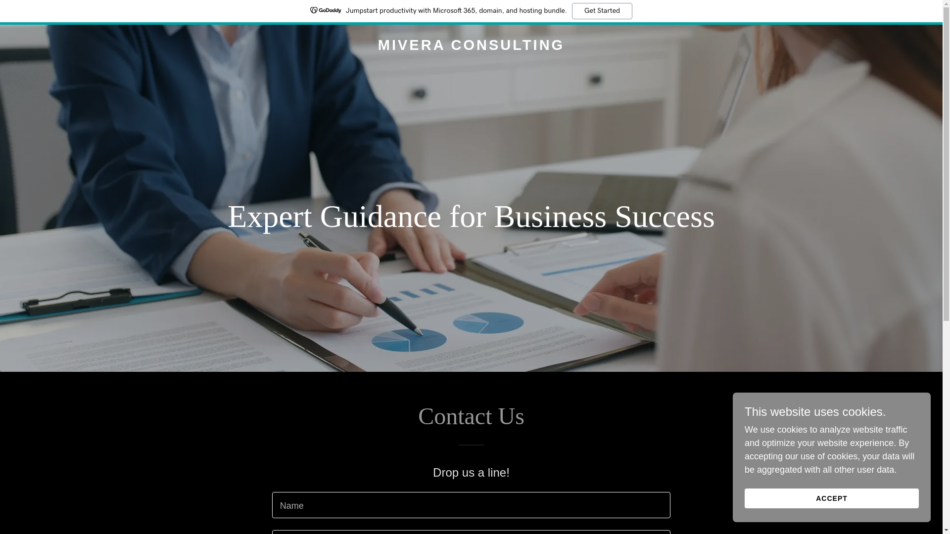 website screenshot of https://miveraconsulting.com/