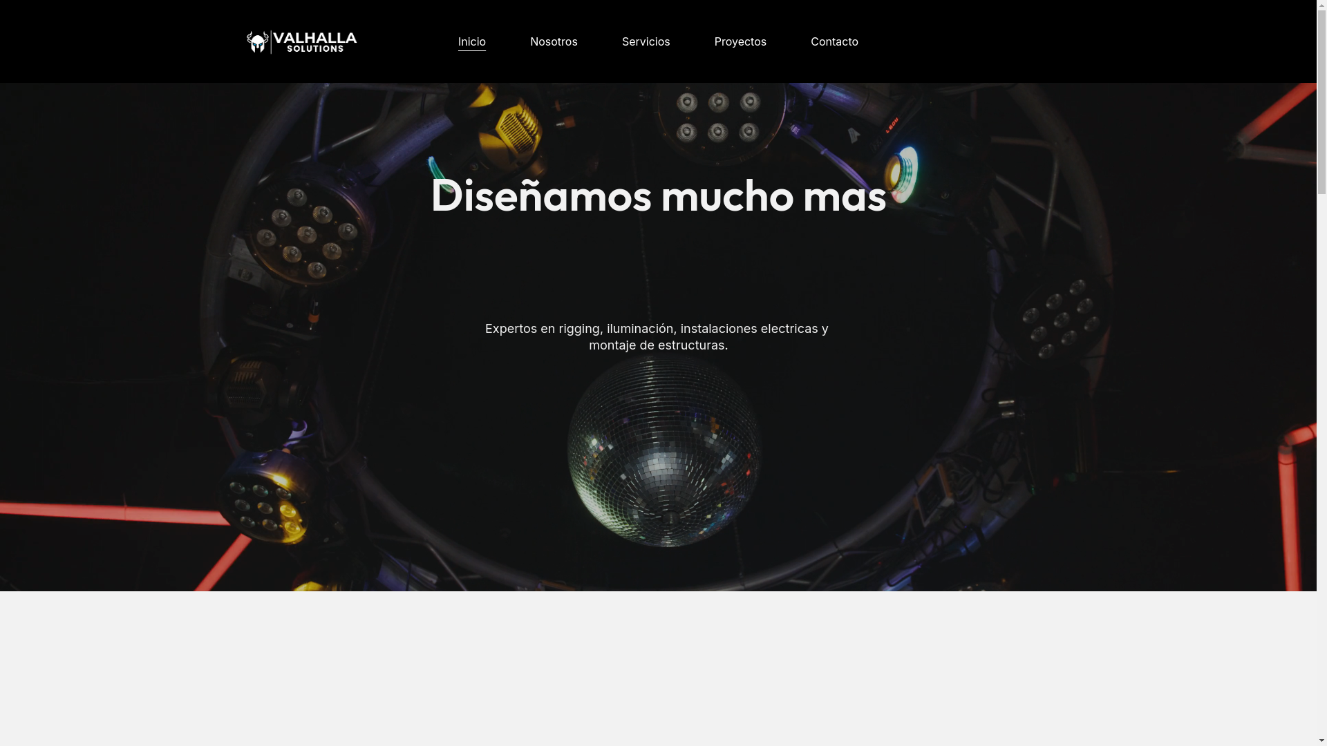 website screenshot of https://valhallasolutions.org/