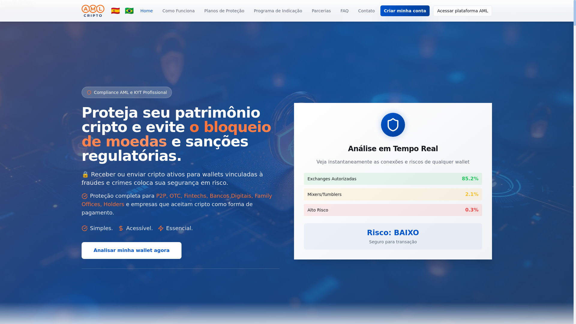 website screenshot of https://usdbank.com.br/
