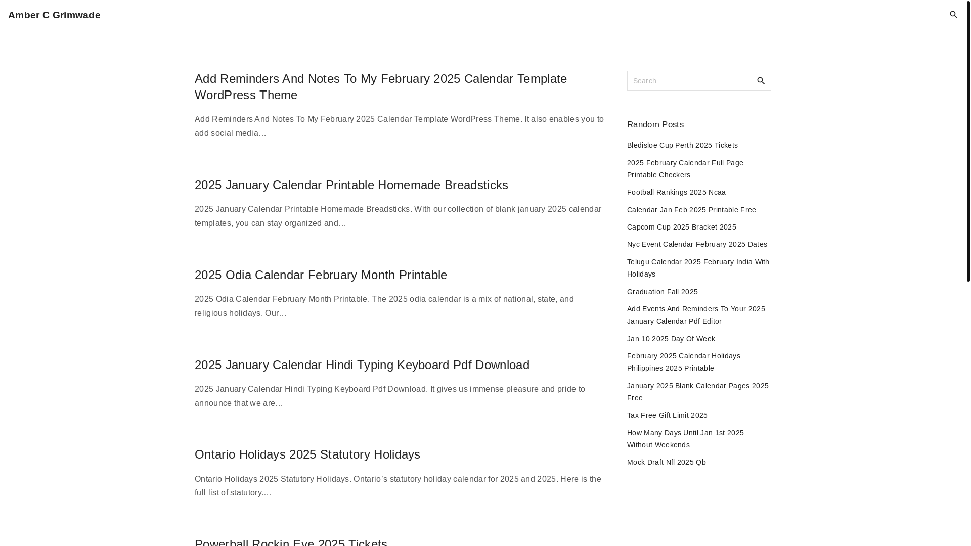 website screenshot of https://ambercgrimwade.pages.dev/