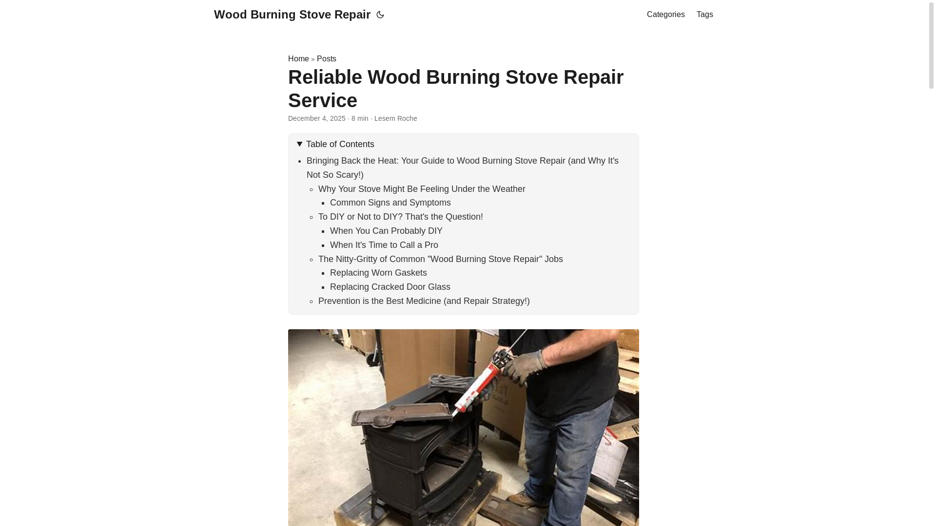 website screenshot of https://woodburningstoverepair2.pages.dev/