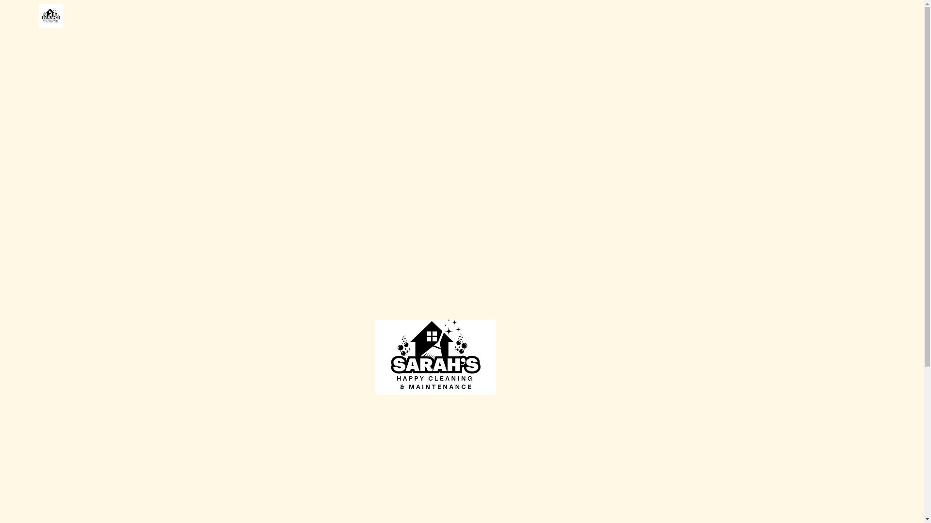 website screenshot of https://sarahshappycleaning.ca/