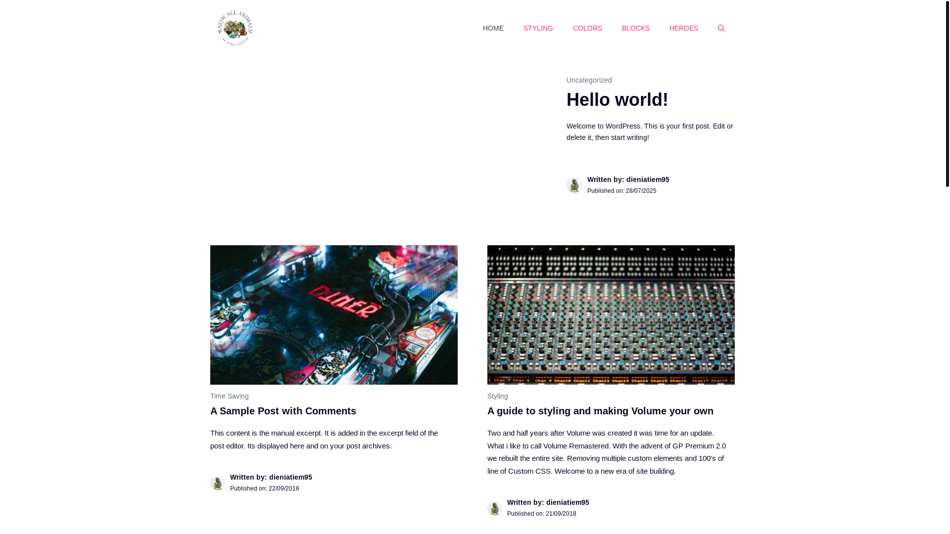 website screenshot of https://knowallanimals.com/