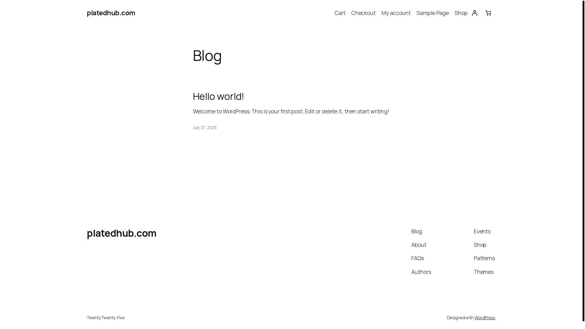 website screenshot of https://platedhub.com/