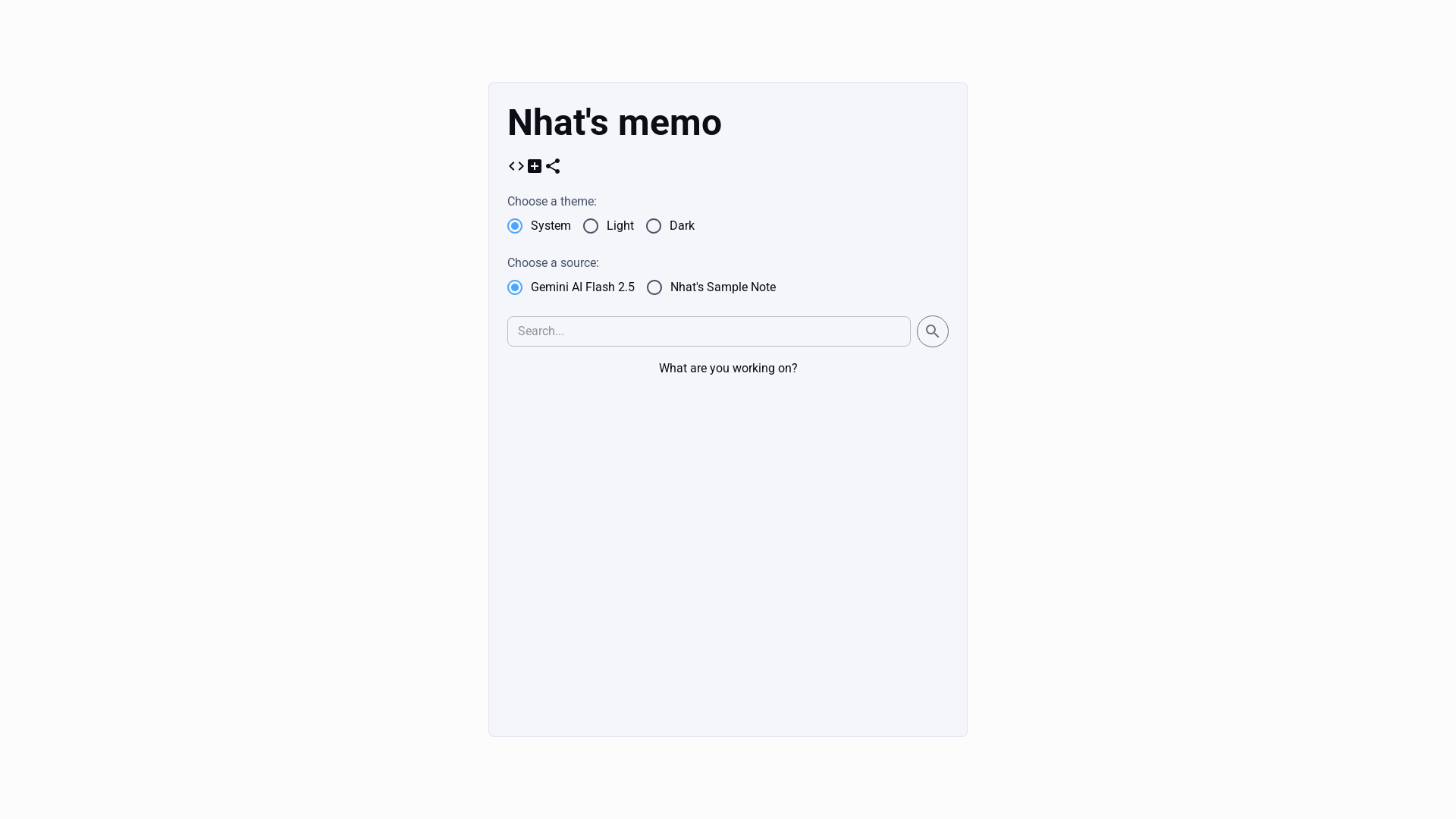 website screenshot of https://nhat-memo.pages.dev/