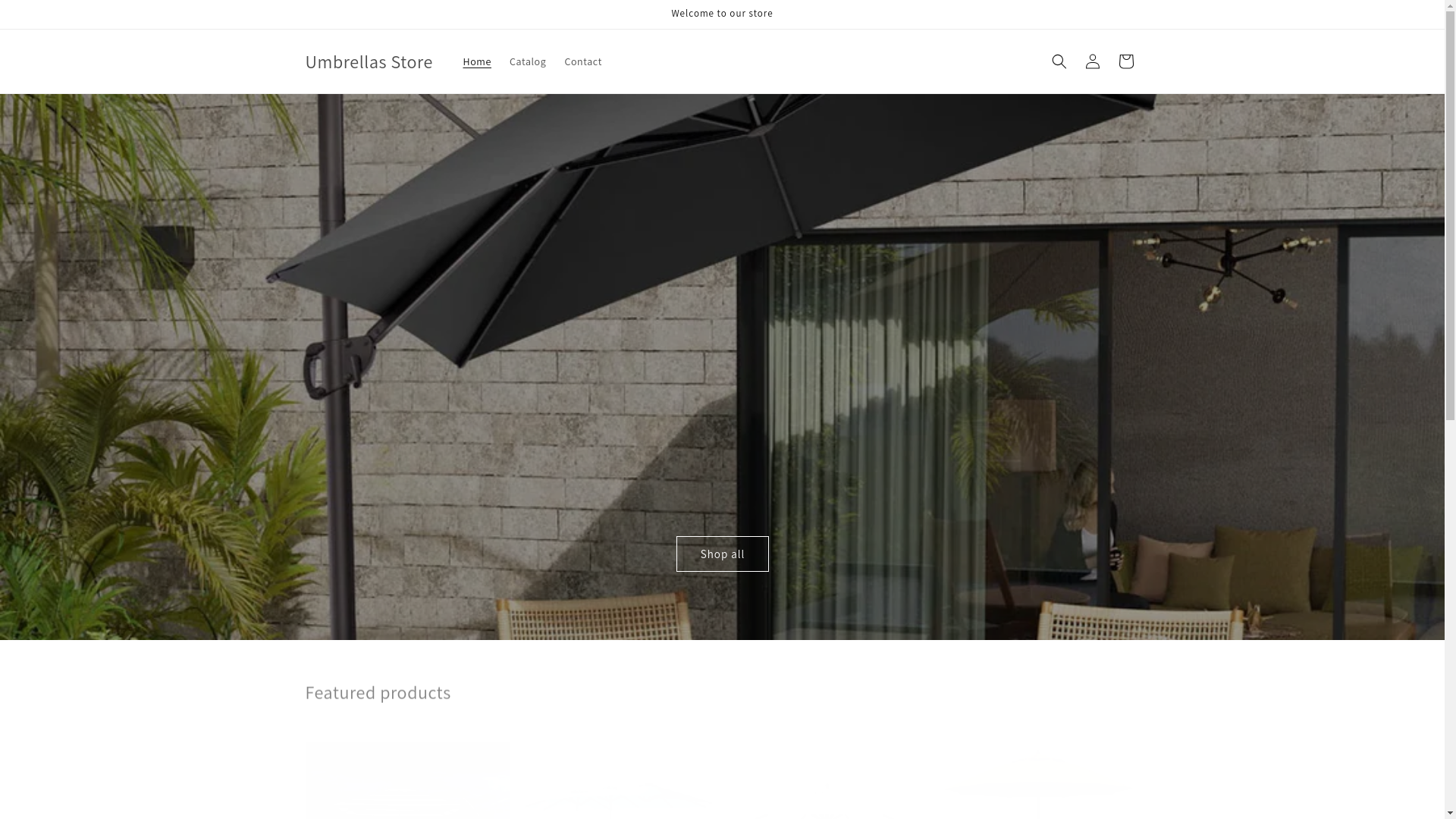 website screenshot of https://nancyumbrellas.shop/