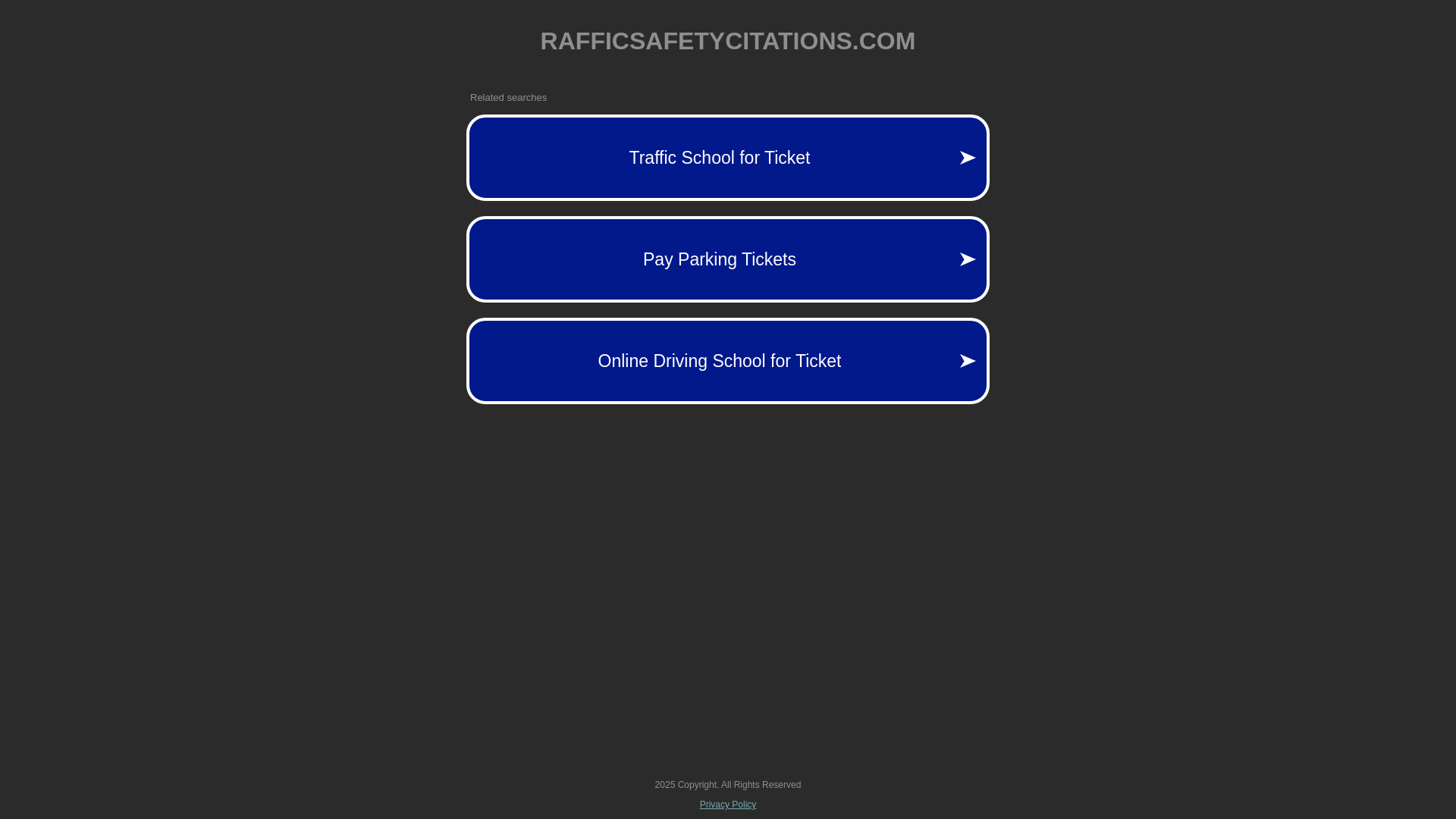 website screenshot of https://rafficsafetycitations.com/