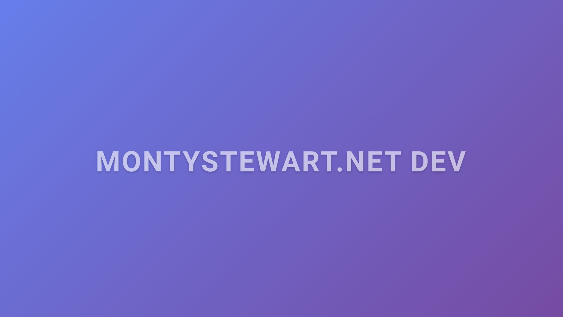 website screenshot of https://montystewart.net/