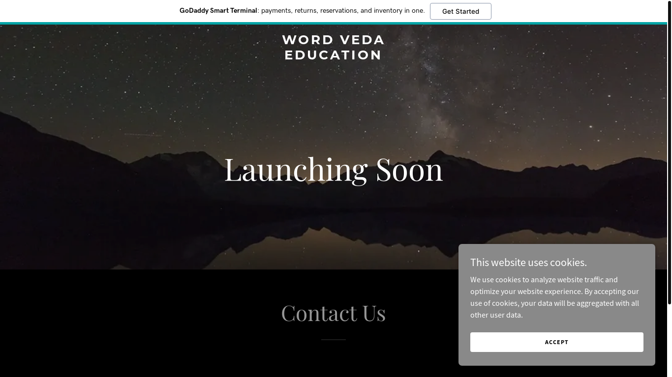 website screenshot of https://wordvedaeducation.com/