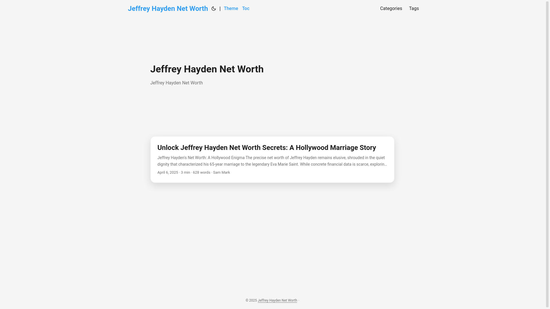 website screenshot of https://jeffrey-hayden-net-worth.pages.dev/