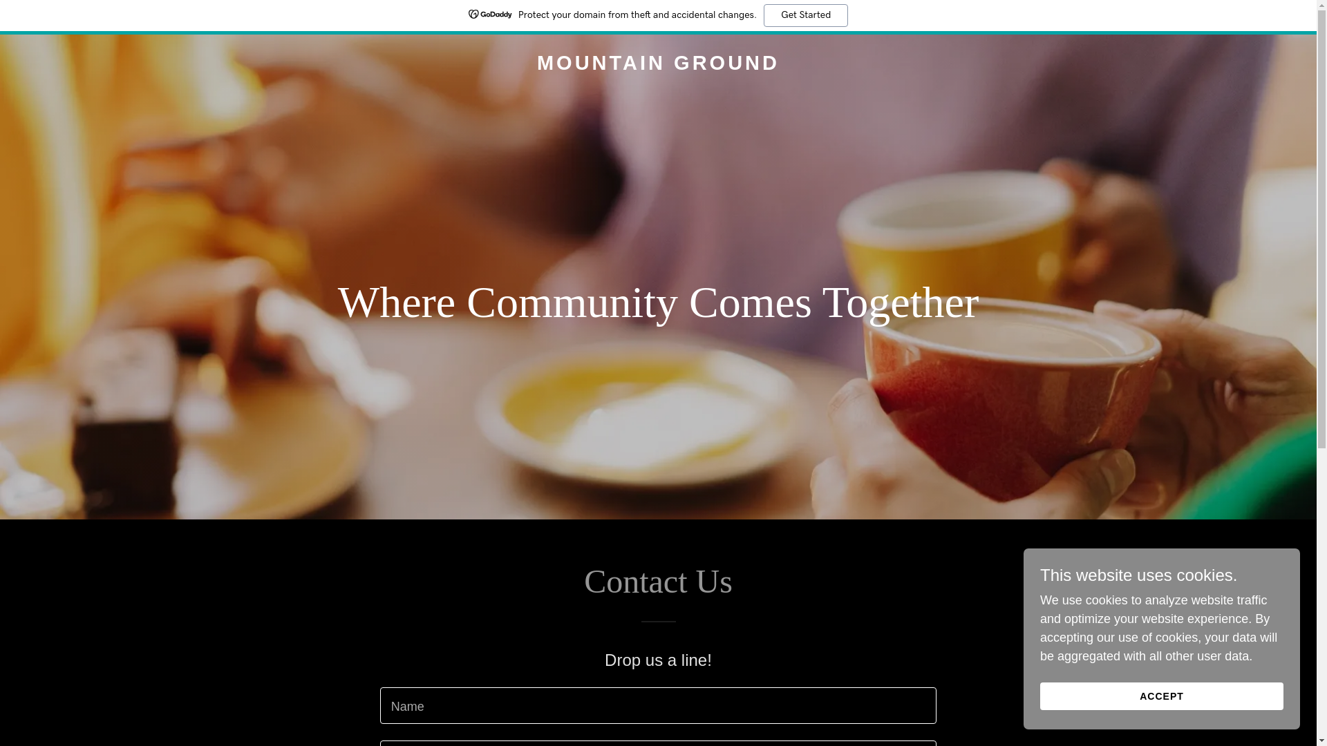 website screenshot of https://mountain-ground.com/