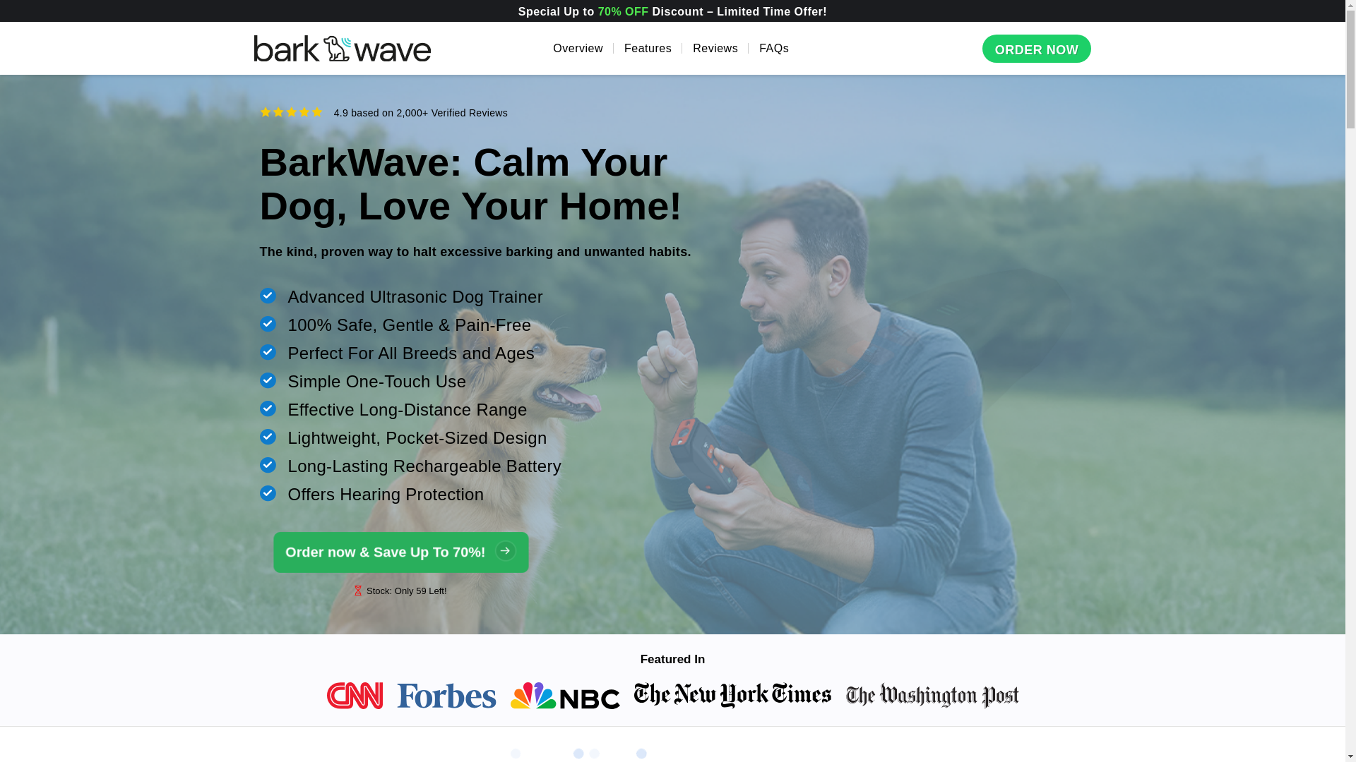 website screenshot of https://getbarkwave.com/