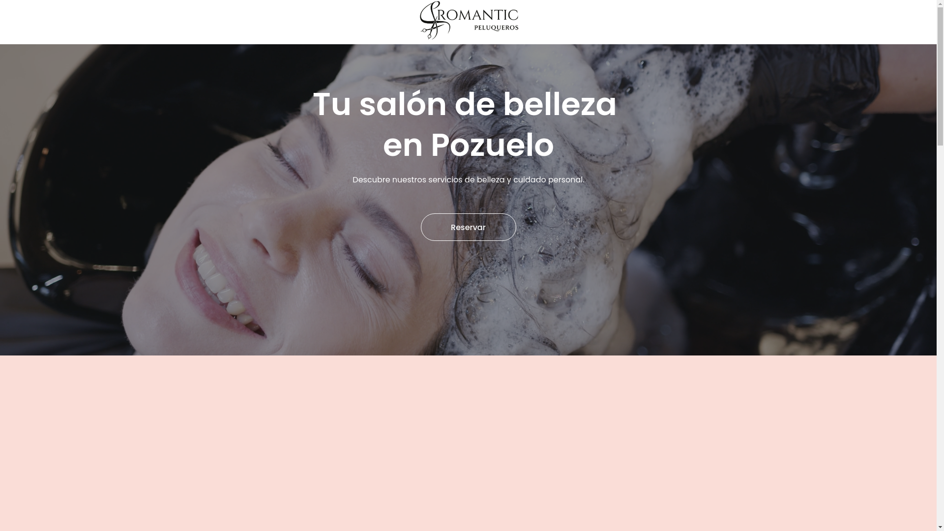 website screenshot of https://cromanticpeluqueros.es/