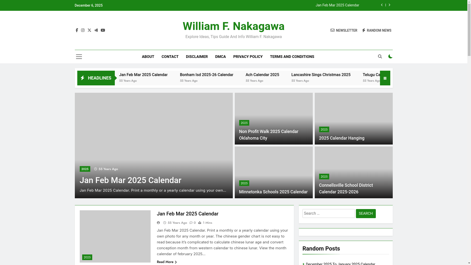 website screenshot of https://williamfnakagawa.pages.dev/