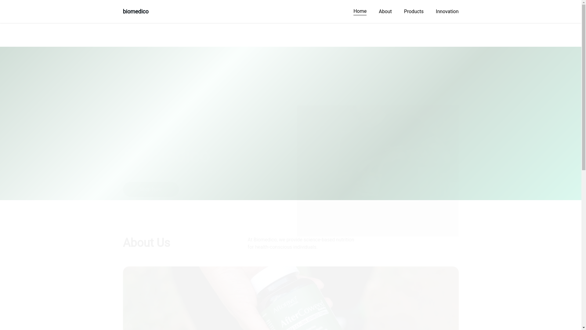 website screenshot of https://biomedico.com.sa/