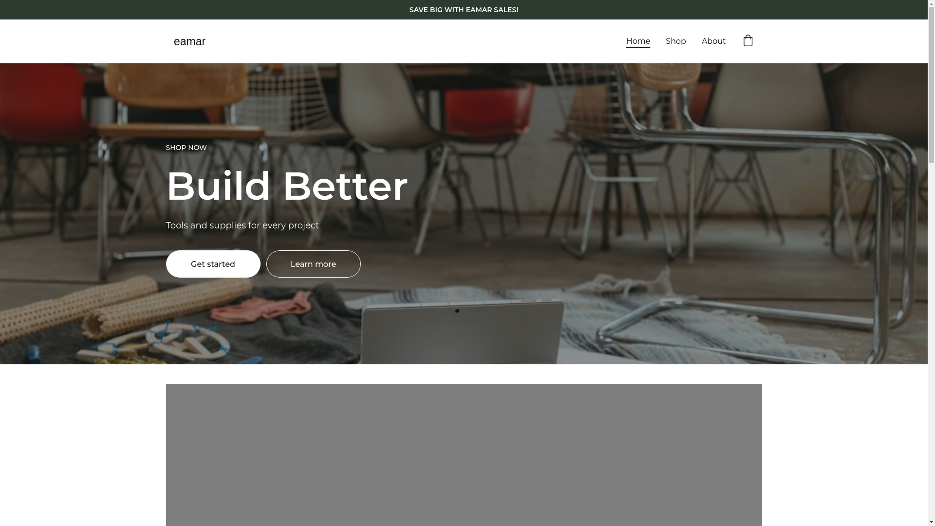 website screenshot of https://eamar.store/