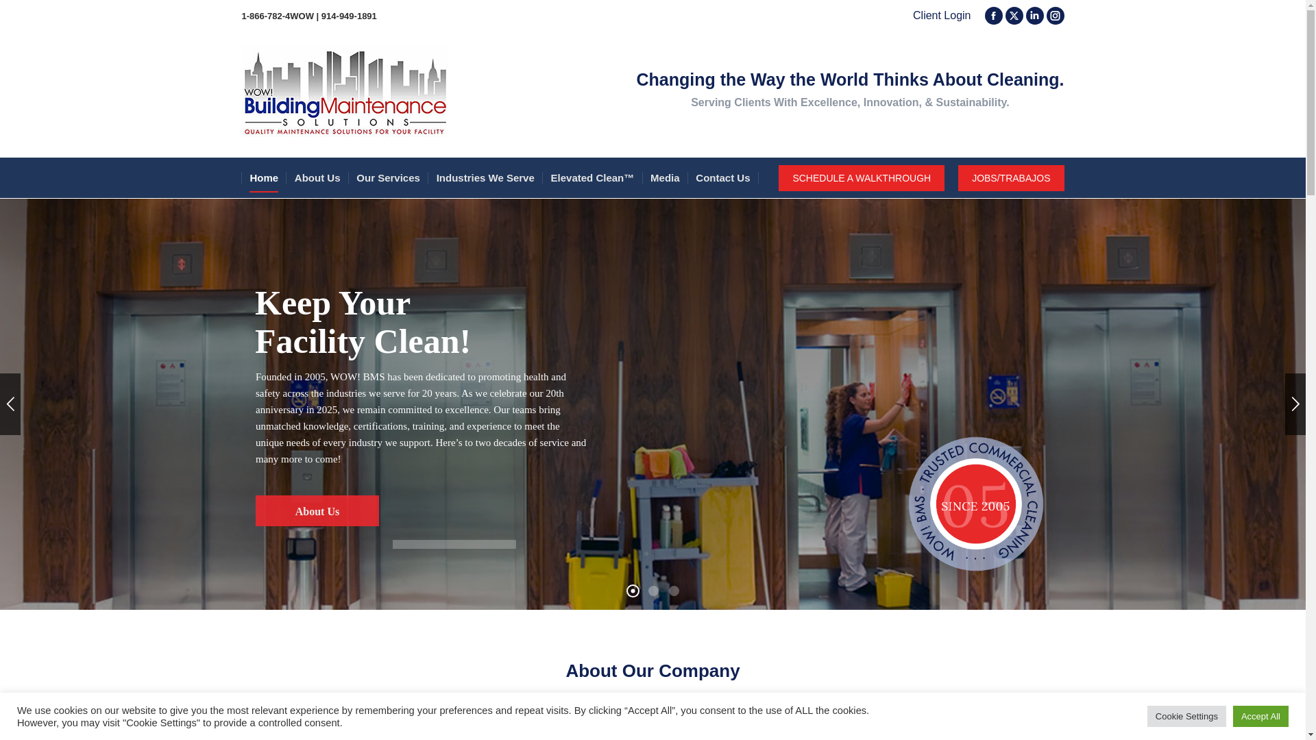 website screenshot of https://wowbmsservices.com/