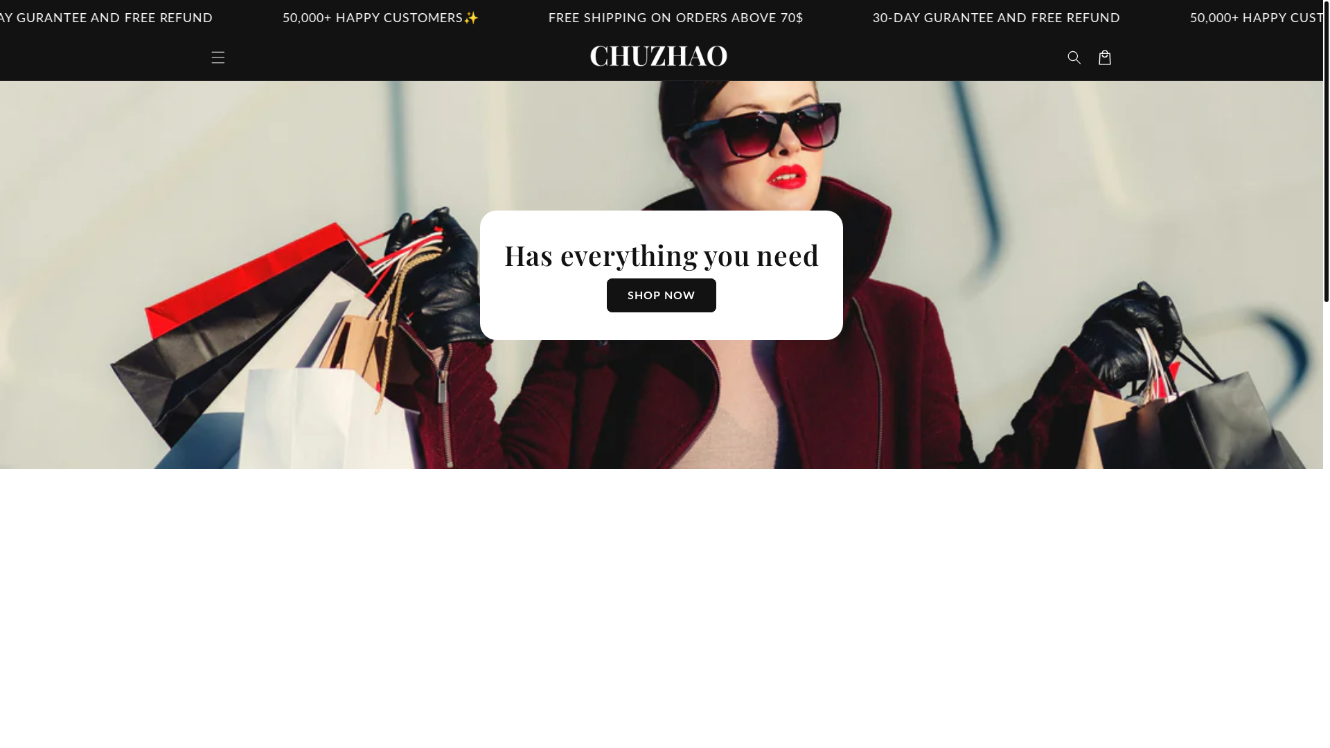 website screenshot of https://chuzhaostudio.co/