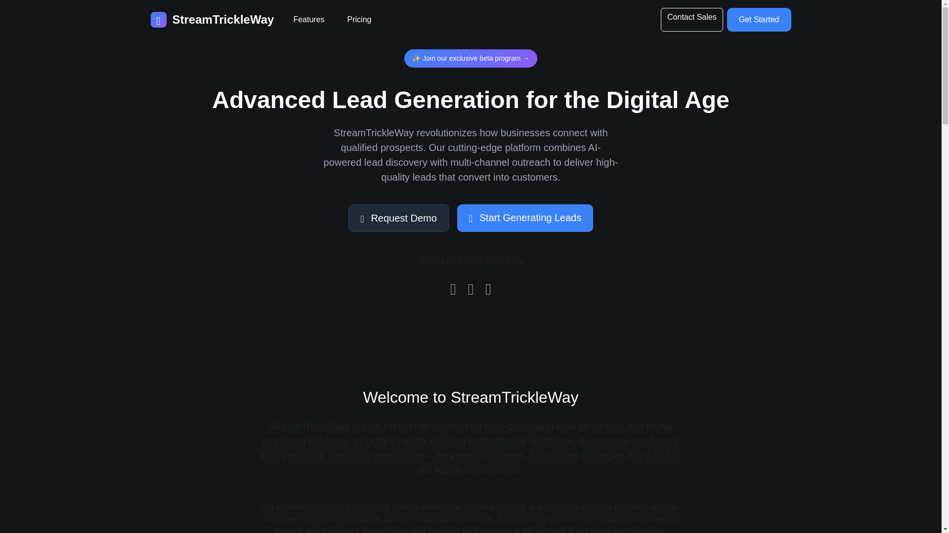 website screenshot of https://streamtrickleway.pages.dev/
