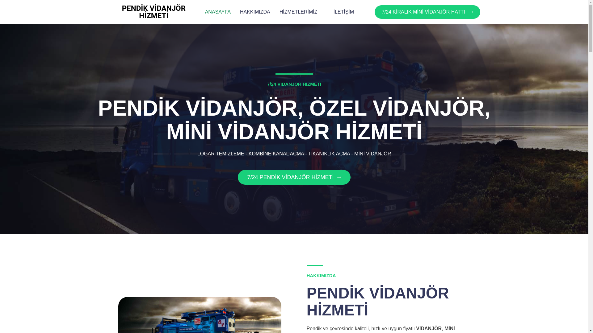 website screenshot of https://dilovasividanjorhizmeti.com.tr/