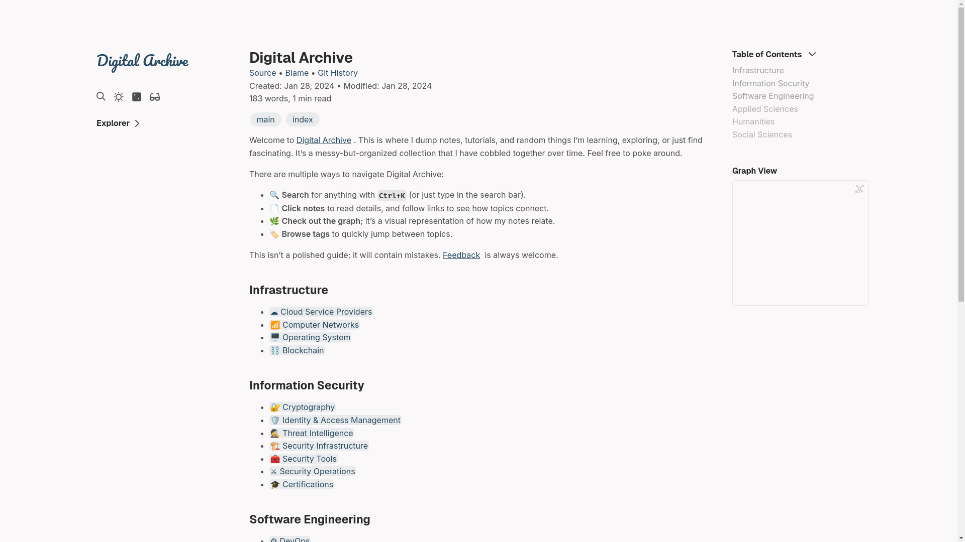 website screenshot of https://my-digital-archive.pages.dev/