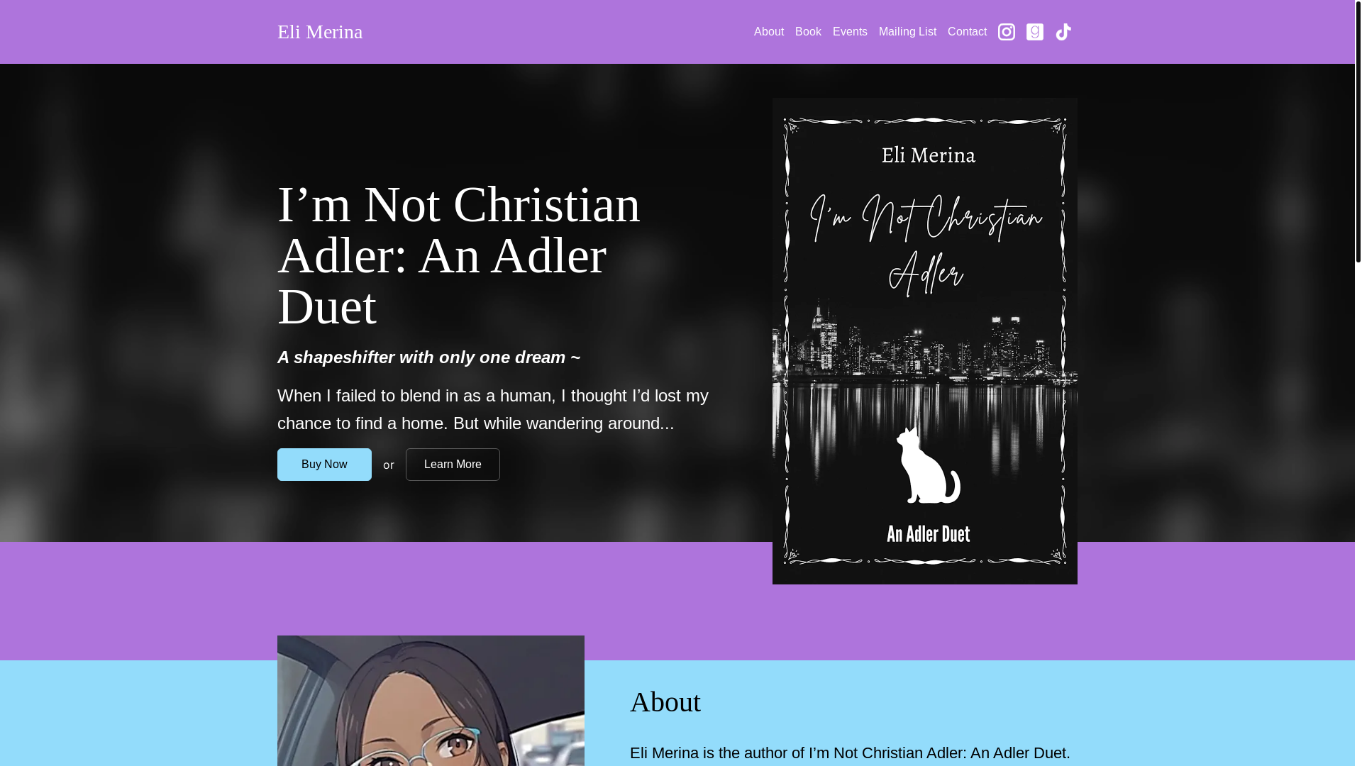 website screenshot of https://elimerina.com/