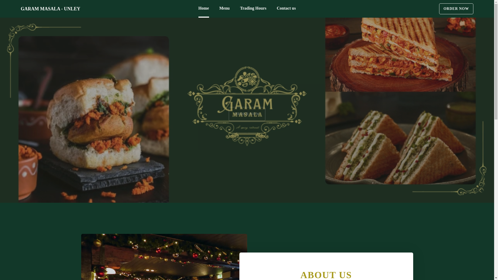website screenshot of https://garammasalasa.com.au/