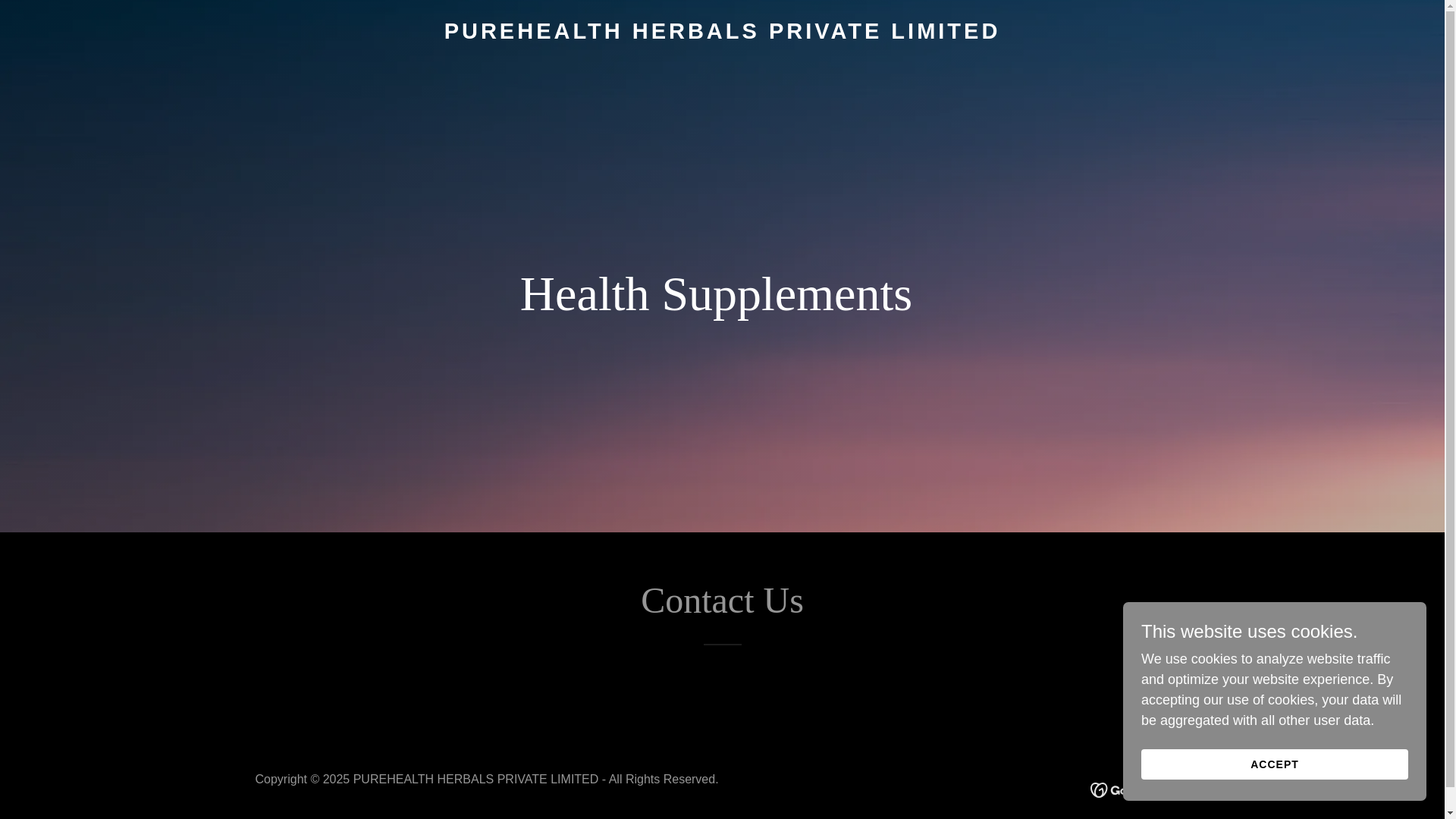 website screenshot of https://purehealthherbals.com/