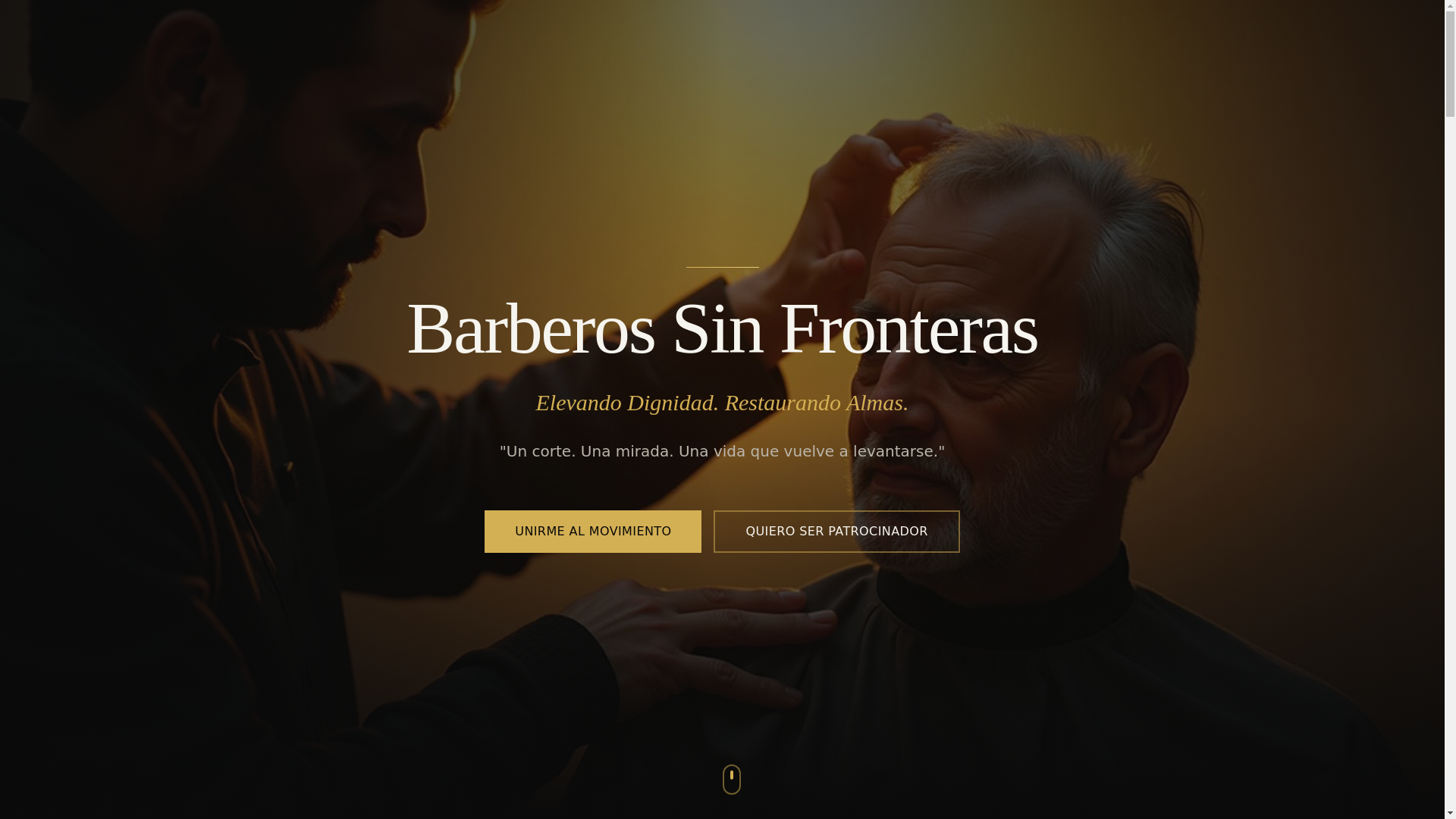 website screenshot of https://barberosinfronteras.org/