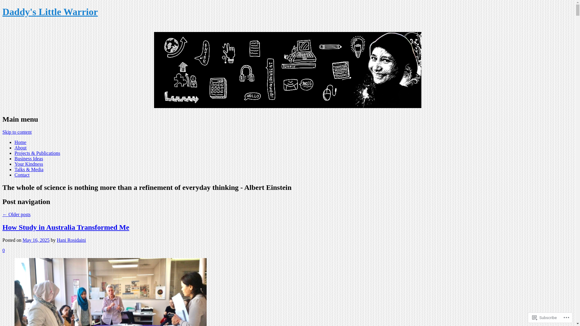 website screenshot of https://hanirosidaini.com/