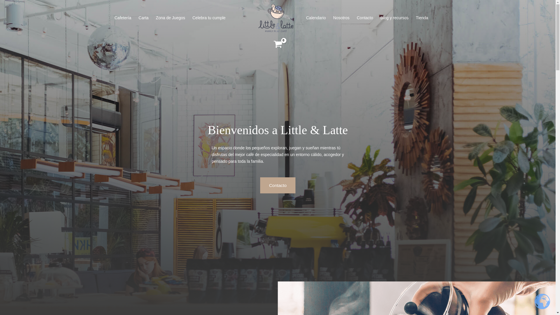 website screenshot of https://latteandlittle.es/