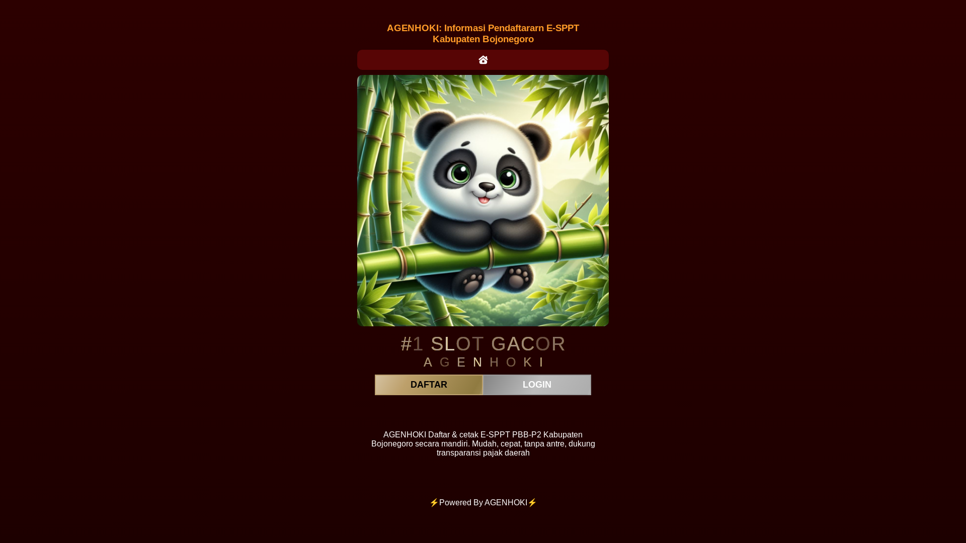 website screenshot of https://agenhoki-seobambu.pages.dev/