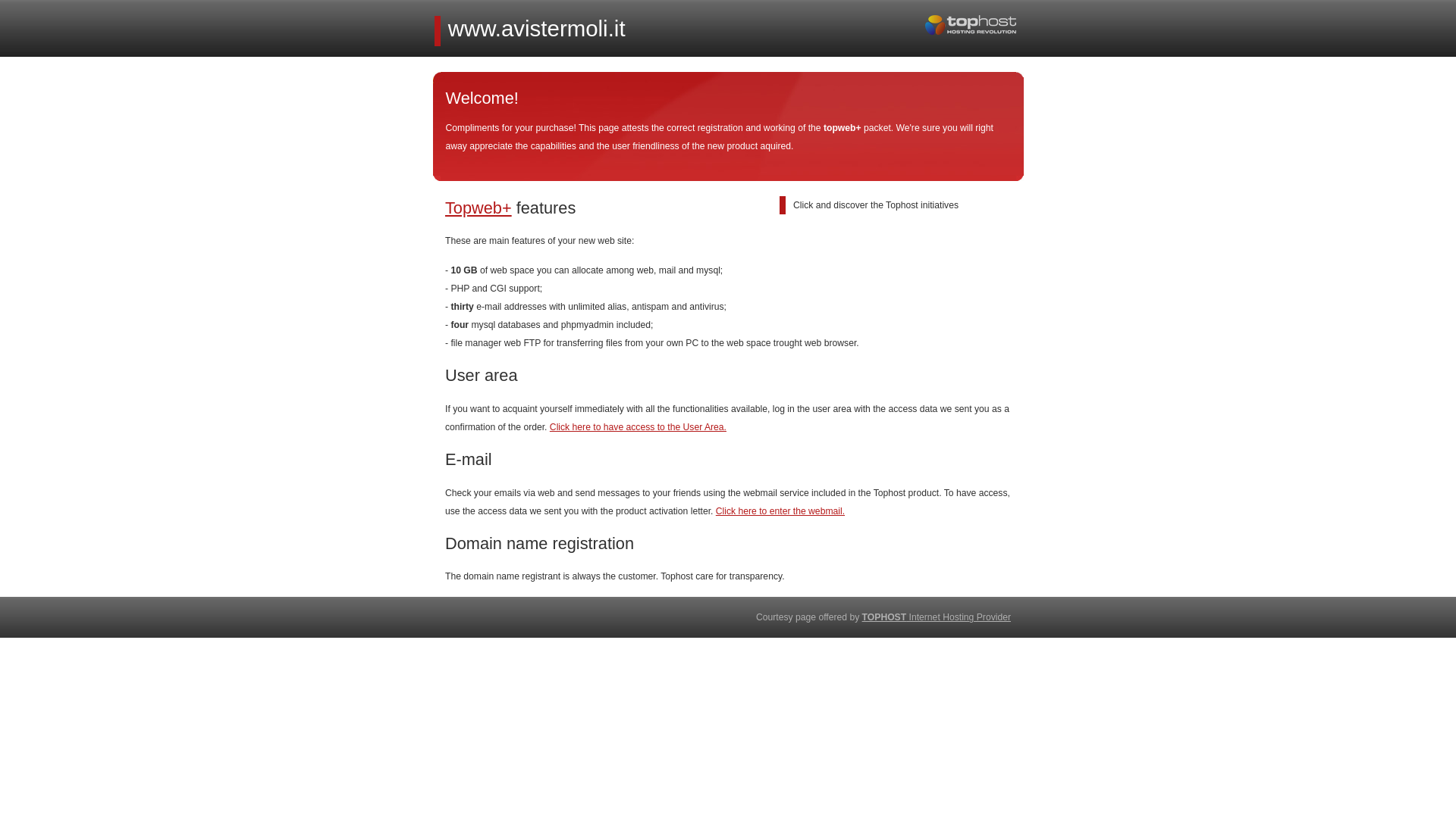 website screenshot of https://avistermoli.it/