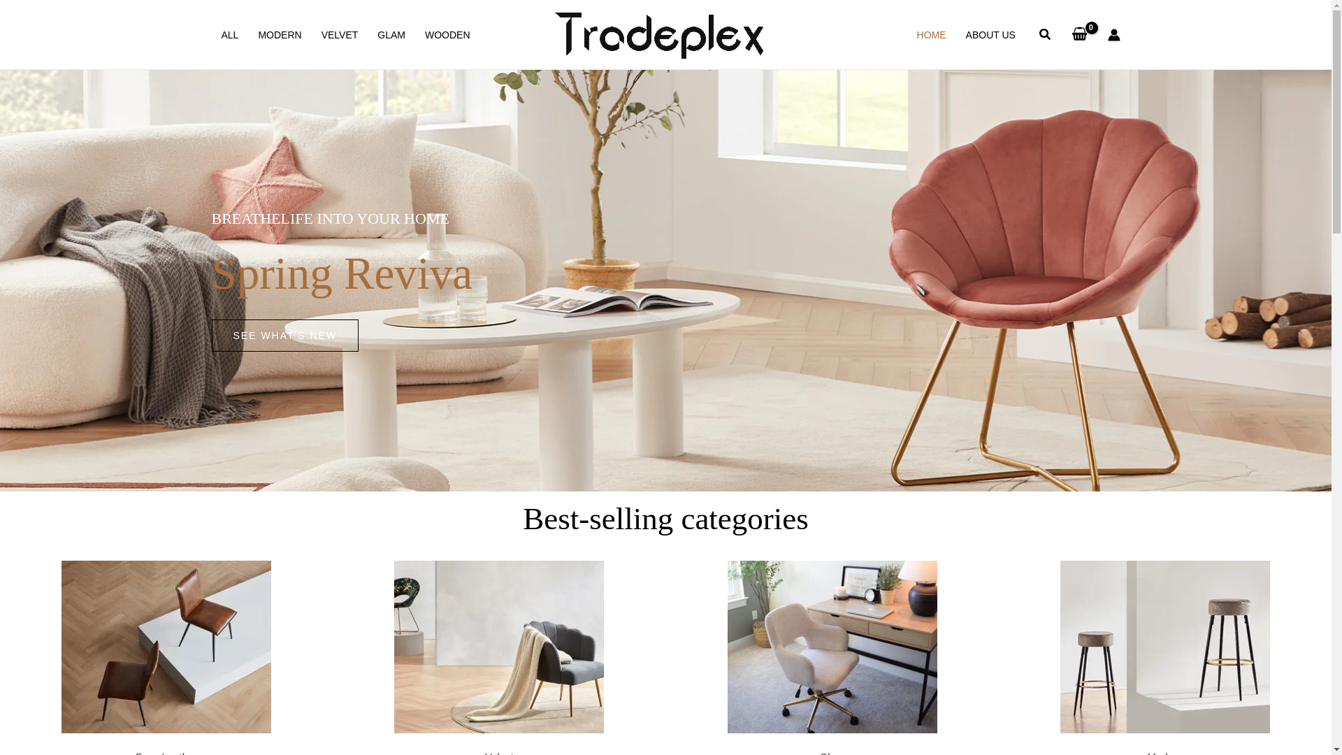 website screenshot of https://tradeplex.shop/